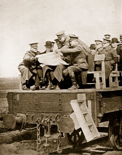 Amerikanere i Frankrig, 1918 (sepia foto) af English Photographer